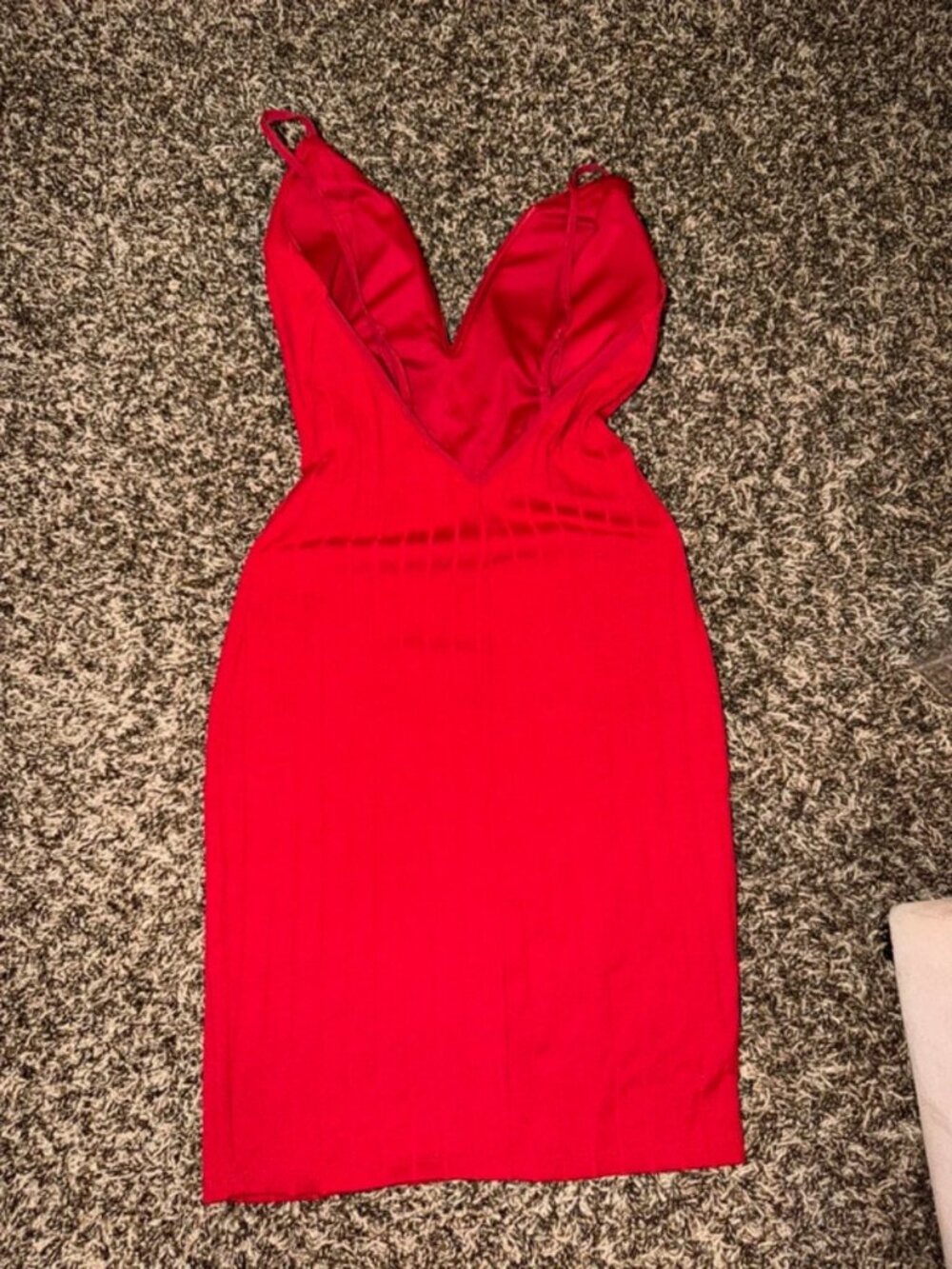 Sexy Red Dress V-shaped Back